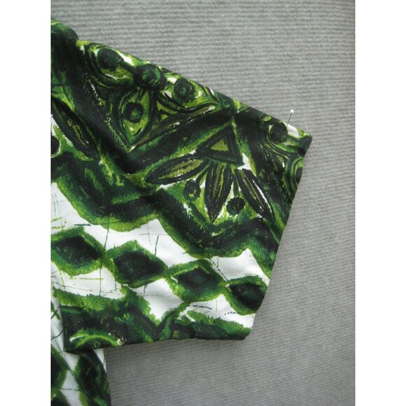 Tropicana Bark Cloth Shirt Mens Medium Loop Collar Vintage 1950s Size M - Picture 9 of 10